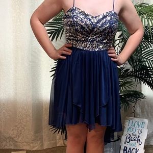Beautiful blue homecoming dress